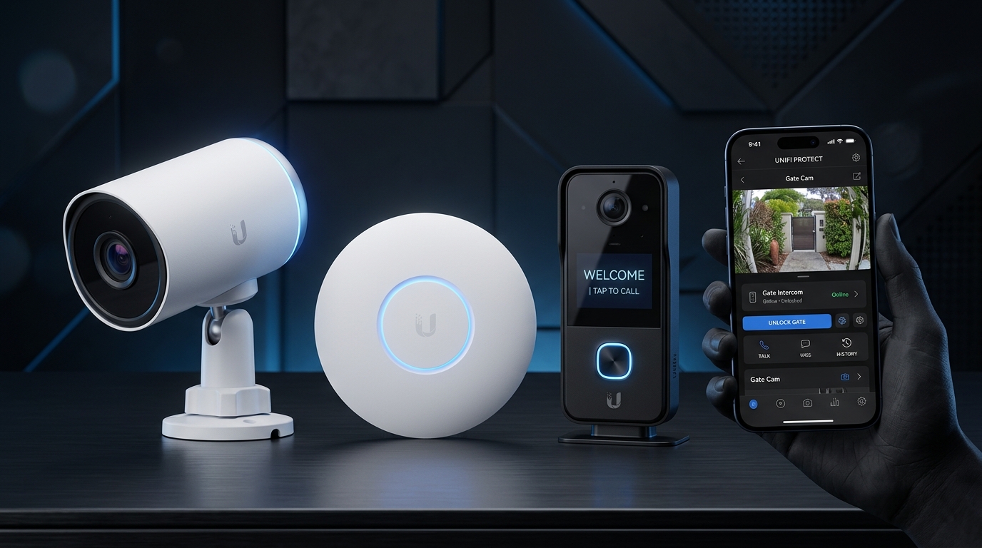 Dispositivi Ubiquiti UniFi: Telecamera 5K, Wi-Fi 7, Videocitofono Intercom e App